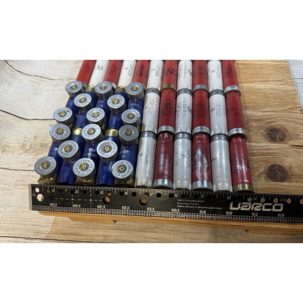 American Flag Shotgun Federal Top Gun Shells Unique Handmade - Picture 6 of 10